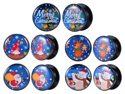 Produktbild von Acryl Plugs Tunnel Set Weihnachten 00g (10mm) 3-5 Paar