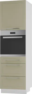 Produktbild von Backofenschrank Kvantum Q-D14/RU/3A Vollauszug 60cm Korpus- & Frontfarbe wählbar,vanille matt,weiß