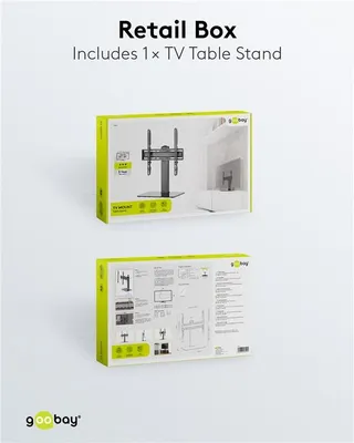 Image de Goobay Fixed Basic 177.8 cm (70") Noir