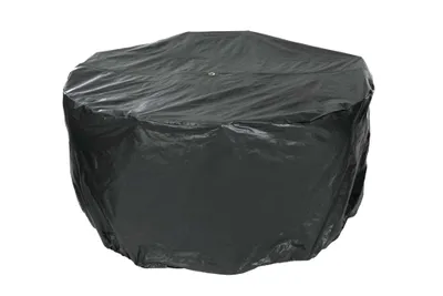 Produktbild von tepro Abdeckhaube Universal für Sitzgruppe rund klein, schwarz (200 x 200 x 95 cm)