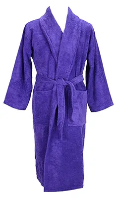 Produktbild von ARTG - Morgenmantel für Herren/Damen Uni, Schalkragen LT5006 (L-XL) (Violett)
