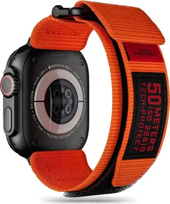 Produktbild von Pasek Tech-Protect Scout Pro Apple Watch 4/5/6/7/8/9/SE/Ultra 42/44/45/49mm orange