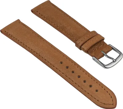 Produktbild von Uhrenarmband Öko Nappa Leder weich hellbraun Herzog 25544S, Stegbreite:22mm