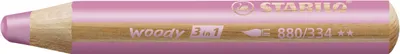 Produktbild von Stabilo Multitalent-Stift woody 3 in 1, pink/purpurrosa