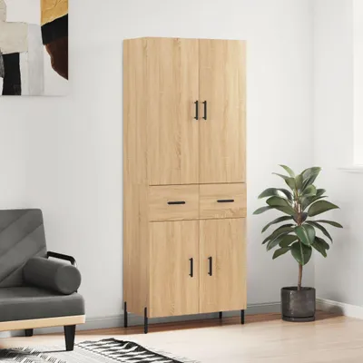 Obrázek produktu pro vidaXL Highboard Sonoma Oak 69,5x34x180 cm výrobek ze dřeva