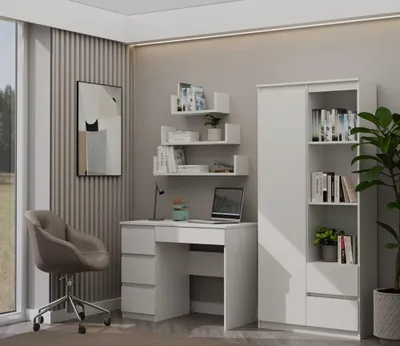Produktbild von Moderner Schreibtisch MIJAS mit 4 Schubladen