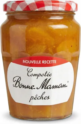 Obrázok produktu pre Bonne Maman Compotée Pêches - Na slnku dozretá broskyňová chuť v každom súste  RECEPT