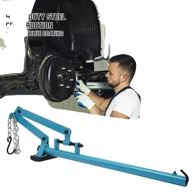 Zdjęcie produktu dla Narzędzie do montażu zawieszeń, wykonane ze stali węglowej, zakres zacisku: 65-265 mm, regulowany zakres łańcucha: 0-58 cm, maksymalna siła rozciągania: 500 kg, waga brutto: 6,5 kg