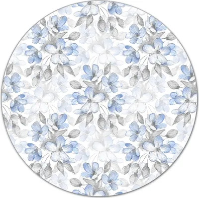Produktbild von Glas-Herdabdeckplatte Glaskeramikkochfeld-Abdeckung Schneideplatten - 40 cm - Zarte Blaue Blumen