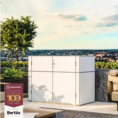 Obrázok produktu pre Bertilo HPL skrinka na zariadenie Terasa - 6 mm sivá