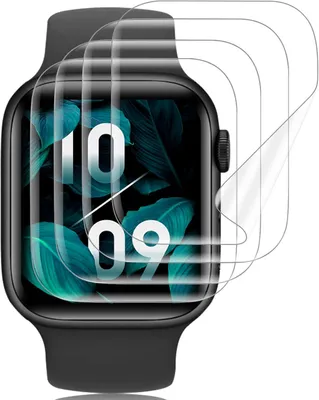 Immagine prodotto di PELLICOLE PROTETTIVE PER APPLE WATCH 8/7 45MM, COPRISCHermo RESISTENTI, CONFEZIONE DA 4 PEZZI