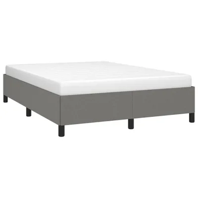 Produktbild von "Winter Sale" Klassische Betten - Grau Bettgestell - Doppelbett ohne Matratze Dunkelgrau 140x190cm Stoff DE6390033