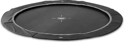 Image de EXIT InTerra Trampoline Sportive ø366cm – Au niveau du sol – Rond – pour Enfants – Noir