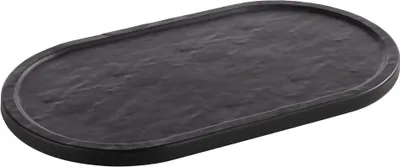 Produktbild von APS 85099 Tablett SLATE, Melamin, 28 x 15,5 cm, Höhe 1 cm, schwarz
