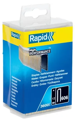 Image de Agrafes étroites n° 606/12mm boîte de 3600 - RAPID - 40303093