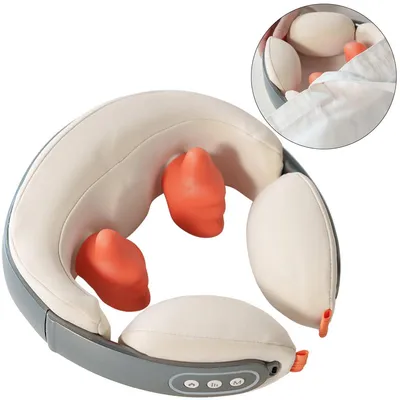 Produktbild von Nackenmassagegeräte, Shiatsu Massagegerät Nackenmassagegerät Schulter Rücken mit Wärmefunktion Massager für Nacken, Rücken, Schulter, Beine, Füße