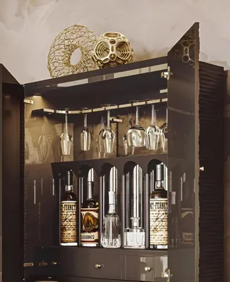 Image de Cabinet Salon Bar Meuble Design Bois Massif Bar Bizzotto Nouveau