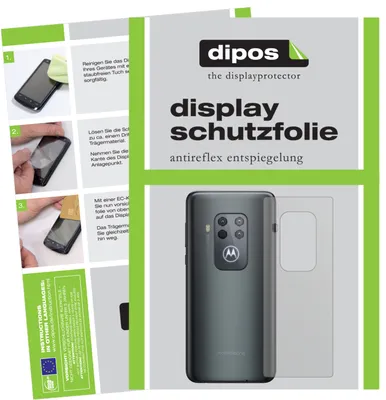 Produktbild von 5x Schutzfolie für Motorola One Zoom Rückseite matt Displayschutzfolie Folie Display Schutz dipos