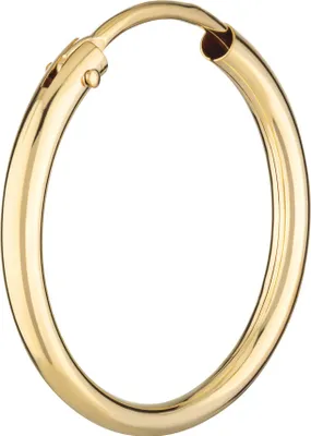 Produktbild von Einzel 585 Gelb Gold Creole Ohrring Ohrschmuck Rund Goldohrring 20mm 1848