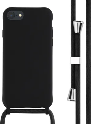 Produktbild von imoshion SilikonHülle mit Band iPhone SE (2022 / 2020) / 8 / 7 - Schwarz