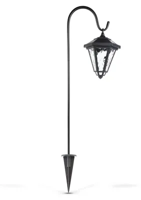 Obrázok produktu pre GLOBIZ LED solárna lampa - svietnik - 80 cm - čierny - studená biela