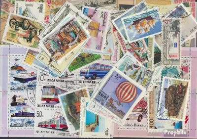 Produktbild von Briefmarken Motive 100 verschiedene Verkehr Marken