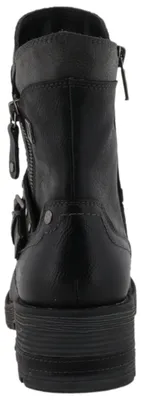 Produktbild von Mustang Damen Stiefelette mit Zierschnallen und Nieten, Größe:39 EU, Farbe:Schwarz
