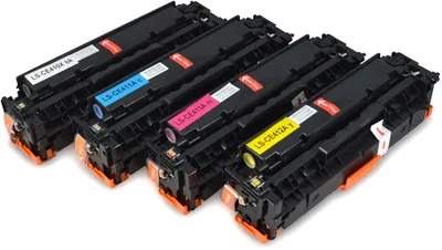 Produktbild von 4 Toner kompatibel für HP CE410X CE411A CE412A CE413A 305A SET CE410X,CE411A,CE412A,CE413A HP LaserJet Pro: Laserjet 300 Color M 351 A , Laserjet 300 Color MFP M 375 NW , Laserjet 400 Color M 451 DN , Laserjet 400 Color M 451 DW , Laserjet 400 Color