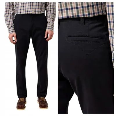 Obrázek produktu pro Wrangler | Pánské chino kalhoty, klasický střih, černá barva, materiál: bavlna, střih: regular fit, velikost: W32 L34