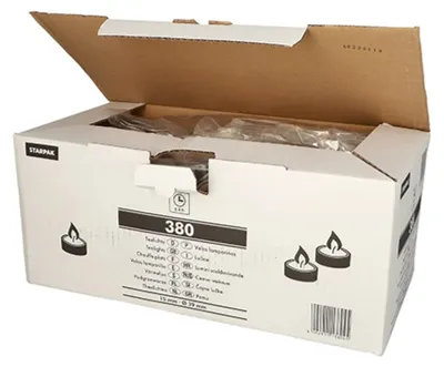 Produktbild von 380 Papstar Teelichte Ø 38 mm, 14 mm weiss 13804
