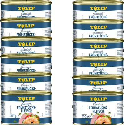 Produktbild von TULIP 12x 200g Frühstücksfleisch Original Dänische Delikatesse in Konservendose