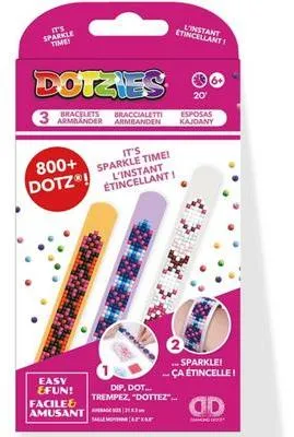 Produktbild von DOTZIES® Original Diamond Painting Armbänder Set „Geometric“ 3 Stück 2