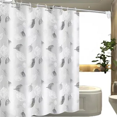 Obrázok produktu pre Unyqoos® Vodoodpudivá sprchová záves s rastlinným vzorom do kúpeľne 150 x 200 cm
