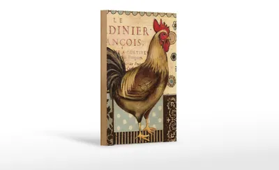 Produktbild von Holzschild Spruch 12x18cm Nostalgie Huhn Vintage Antik