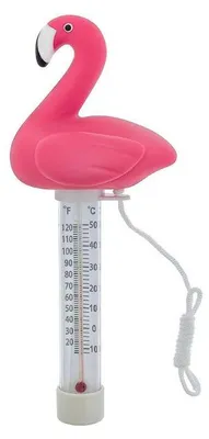 Image de Thermomètre Flamant Rose - Accessoire Piscine Générique - Mesure Précise de Température - D-Work