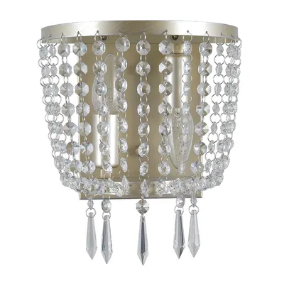 Image de Italux Cortina Applique LED avec cristaux or WL-30138-2