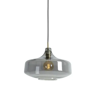 Obrázek produktu pro Light & Living - závěsné svítidlo - Solna - bronz - sklo kouřové sklo - Ø 39cm - E27 - 2969212