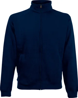 Produktbild von Fruit Of The Loom Herren Sweat-Jacke / Sweatshirt mit Reißverschluss BC1375 (S) (Dunkelblau)