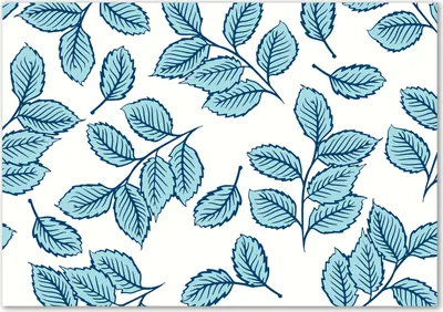 Produktbild von Tulup® Glas-Bild - 100 x 70 - Wandbild aus Glas - Wandkunst - Wandbild hinter gehärtetem Sicherheitsglas - Blumen & Pflanzen - Blätter - Blau
