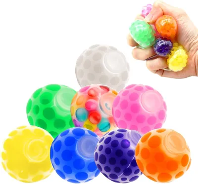 Productafbeelding van Stressballen - 8-delig - Knijpballen