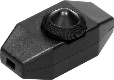 Produktbild von Schnur-Zwischendimmer schwarz, stufenlos, 80W
