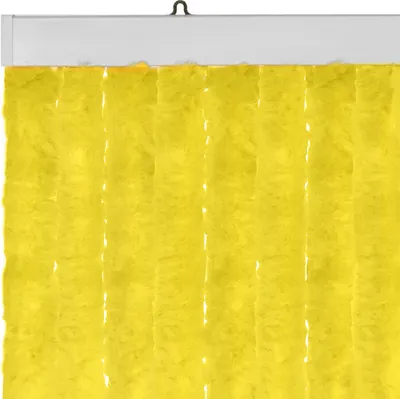 Produktbild von Moritz Flauschvorhang aus Chenille 90 x 220 cm gelb Türvorhang als Fliegenschutz Insektenschutz für Camping Wohnwagen