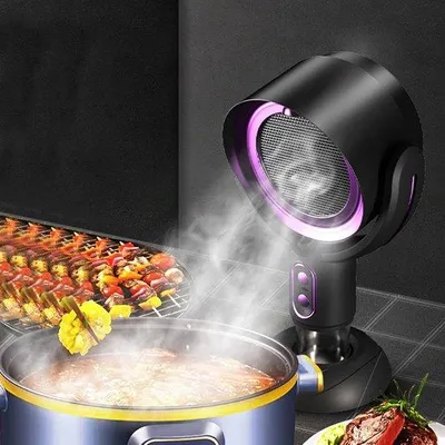 Produktbild von Portable Ventilator für Rauchentfernung, geeignet für Innenraum, barockfarben, für Kuchen, Küchen und Grillabfälle.