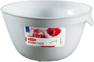 Productafbeelding van Curver ESSENTIALS mengkom, 2,5 liter, verkrijgbaar in diverse kleuren. Kleur: wit