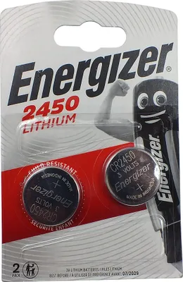 Produktbild von 2 x Ultimate Energizer CR2450 Knopfzelle > Batterie Lithium > 3 Volts