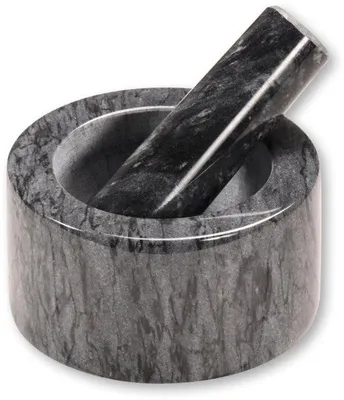 Produktbild von Famanu Marmor-Mörser mit Stößel - Ø 13 cm, stabil und langlebig