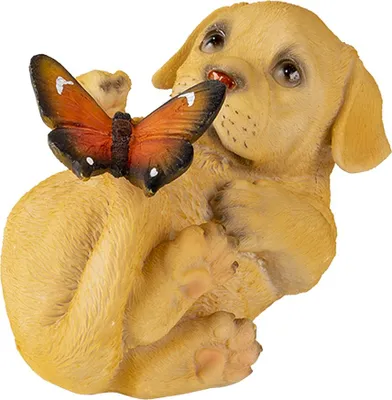 Produktbild von Clayre & Eef Figur Hund 14x9x10 cm Braun Kunststoff