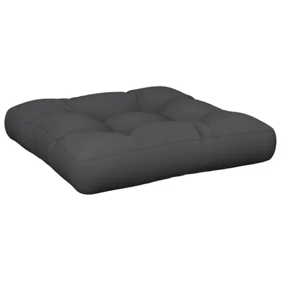 Image de Coussin de palette noir 50x50x12 cm tissu