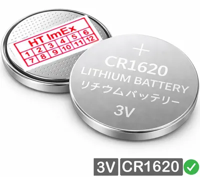 Produktbild von Lithium CR1620 Knopfzelle 3V 70mAh ø16x2,0mm Battery Batterie kompatibel DL1620