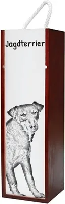 Immagine prodotto di Art-Dog Confezione regalo per bottiglia di vino – Jagdterrier – con confezione regalo